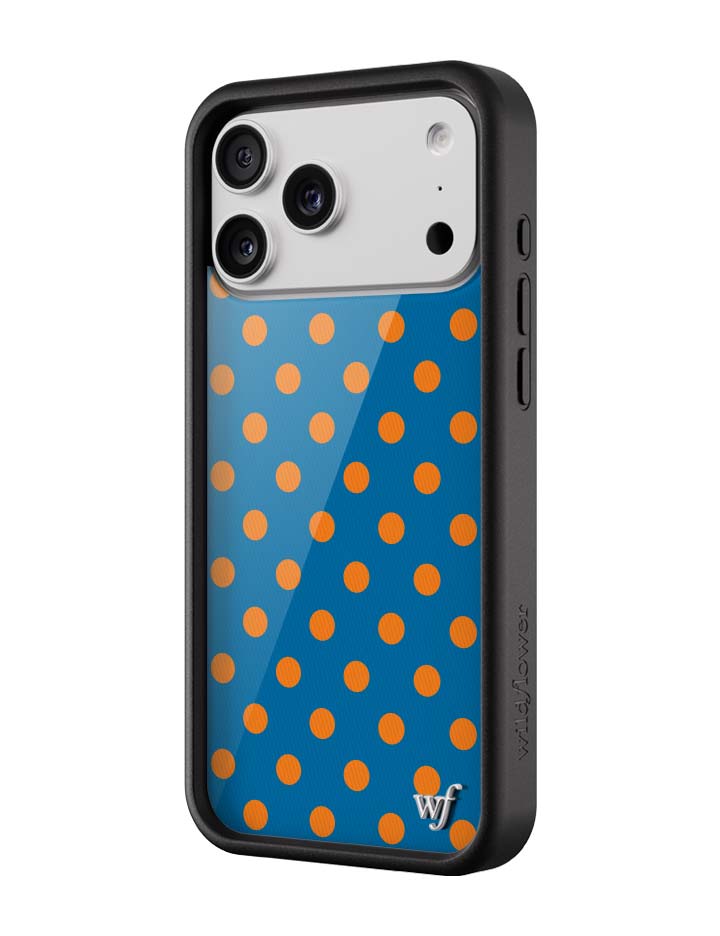 Polka Dot | Blue and Orange iPhone Case