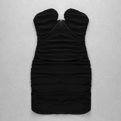 Arrival Sexy Minority Mesh Sexy Nightclub Hepburn Dress