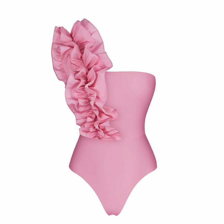 Three Dimensional Decoration Sexy Swimsuit Women Vacation Beach Two Piece Sets