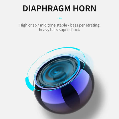 Mini Bluetooth Speaker with Mic TWS Wireless Sound Box HiFi Music Cell Phone Tablet Metal Loud Speake Portable Subwoofer