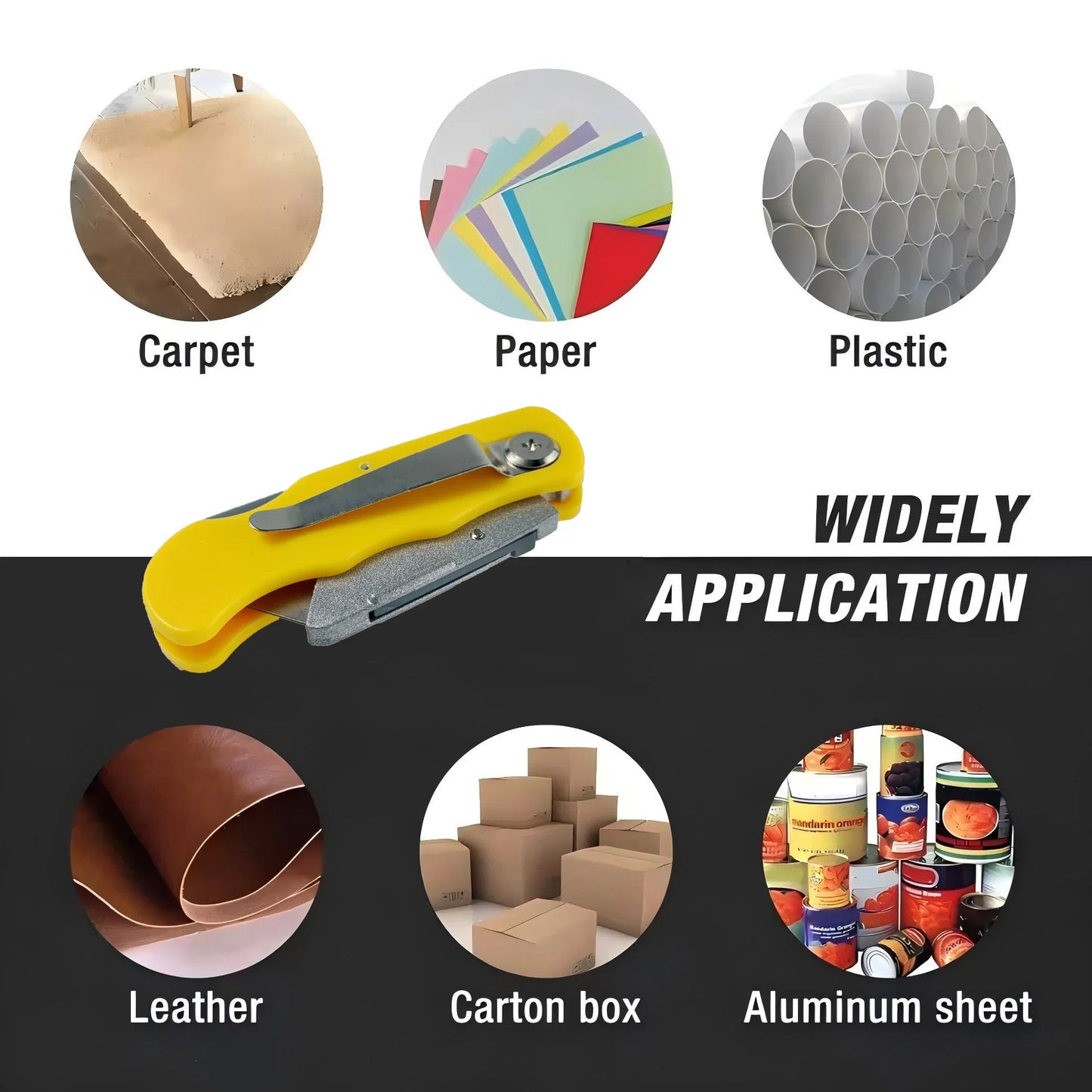 Folding Art Knife - 10 blades, box opener, office supplies, wallpaper knife, multi-functional folding knife，Utility knife