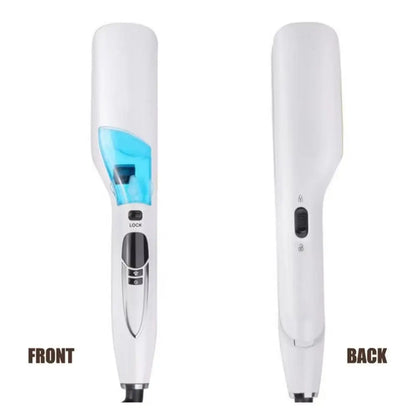 LCD Display Steam Hair Straightener PTC Heated Scalable Hair Straightener Brush Frizz-Free Fast Heating