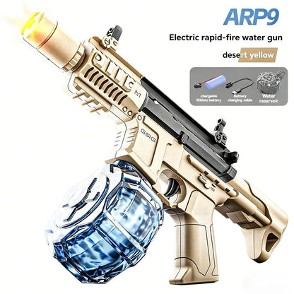 Large Capacity Victor Electric Water Gun Toy, Absorb Water Automatic Continuous Shooting, With Lights, Summer Beach Pool Gift