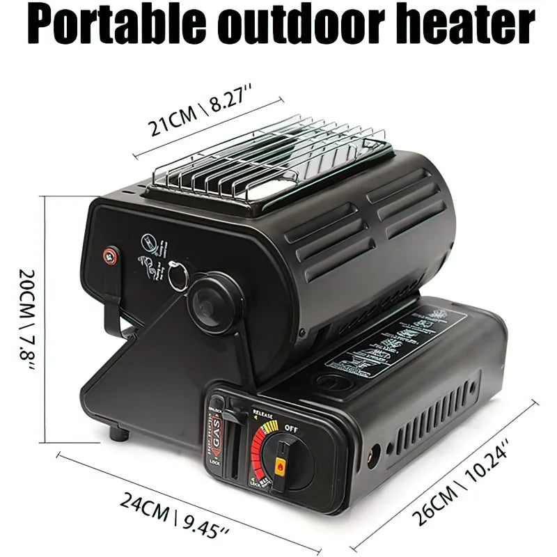 Multifunctional Gas Camping Stove Outdoor Heater Portable Hand Warmer For Survival Hiking Fishing Tent Caravan Emergency Heating