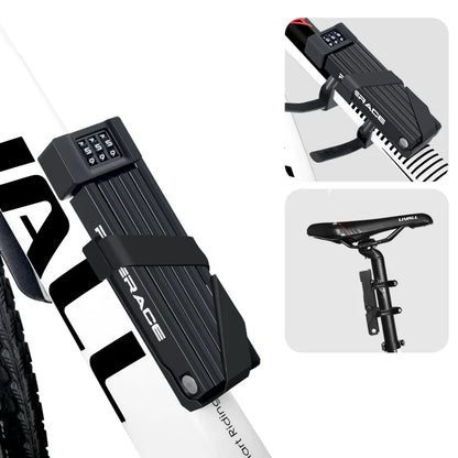 RIDERACE Foldable Bicycle Password Lock Portable Anti-Theft MTB Mountain Bike Scooter Electric E-Bike Road Cycling Folding Locks