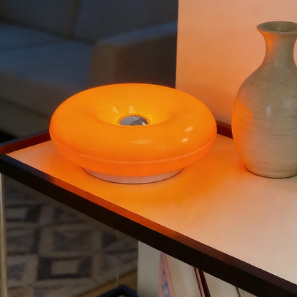 Donut Shape LED Table Lamp, Dimmable Warm Ambient Night Light for Bedroom, Living Room, Home Decor, Creative Gift