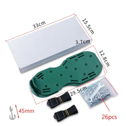 Reusable Lawn Aerator Shoes Manual Lawn Aerator with Spike Adjustable Spiked Aerating Sandals Anti-Slip Lawn Aerator Sandals