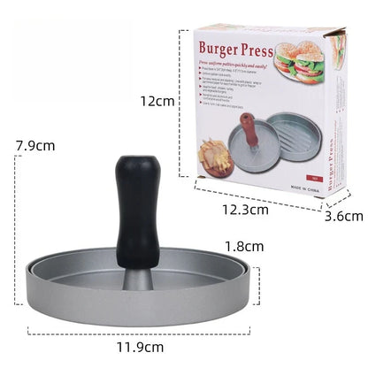 1PC Non-Stick Burger Press Patty Maker Metal Hamburger Mold for Beef
