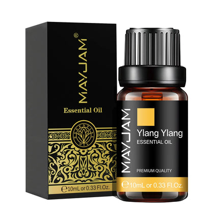 MAYJAM 10ML Essential Oil Lavender Jasmine Eucalyptus Vanilla Sandalwood Bergamot Rosemary Citronella Cinnamon Fragrance Oil