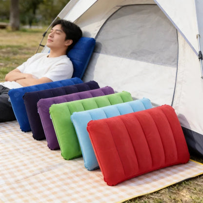 Inflatable Camping Pillow  Travel Sleeping Pillow for Outdoor Camping Hiking, Portable Lightweight Air Pillow for Tent & Picnic