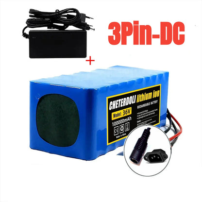 10S4P 36V 100000mAh Electric Scooter Lithium Battery 18650 battery pack 36V 100Ah Electric Scooter Electric Scooter Battery 36v