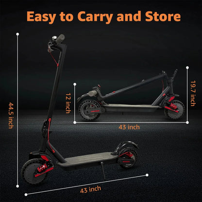 Foldable Smart Electric Scooter for Commuting 36V 500W Motor Escooter 25 Miles Long Range Smart Adult Electric Scooter for APP