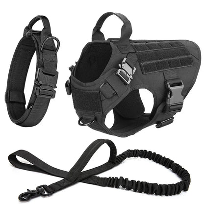 Tactical Vest Pet German Shepherd Golden Retriever Tactical Training Dog Harness and Leash Set For All Breeds Dogs