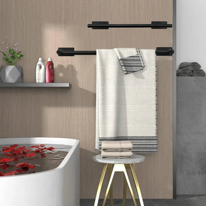 5-Piece Bathroom Hardware Set – Wall-Mounted Accessories Including Towel Bar, Hooks, and Toilet Paper Holder