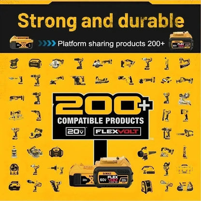 100% Original Dewalt 20V 6000mah Power Tool Battery Dcb206 Dcb205