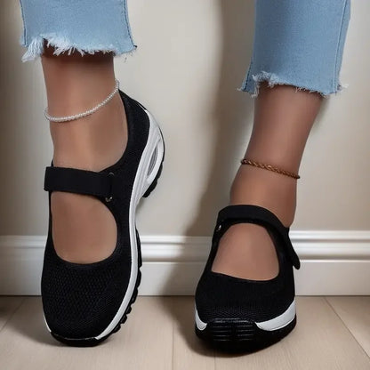 Women Casual Shoes Sandals Breathable Increase Platform Shoes Modern Non-slip Soft Light Plus Size 41 42 43 Convenient Outside