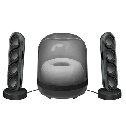 2.1 High-quality Bluetooth speaker Glazed 4 wireless Bluetooth speaker Home desktop audio Voice intelligent digital