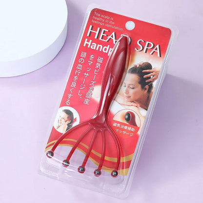 Five-claw Magnetic Bead Handheld Head Scalp Massager Neck Comb Relax SPA Hair Care For Scratching Head Relief Pressure