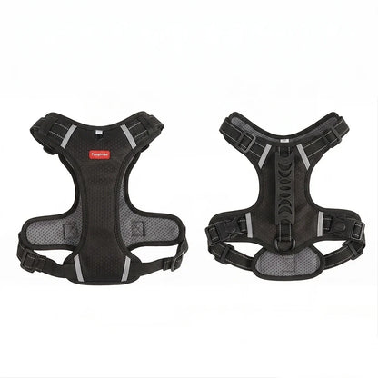 Tactical Dog Harness No Pull Reflective Pet Vest Adjustable Breathable Mesh Dog Chest Strap with Handle for Small Large Dogs Cat