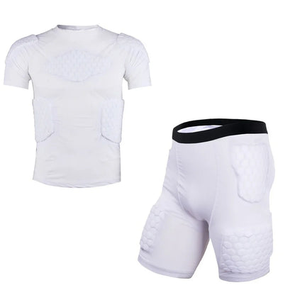 Sports Honeycomb Anti-Collision Suit Anti-Collision T-Shirt Shorts Football Cycling Sports Protective Gear