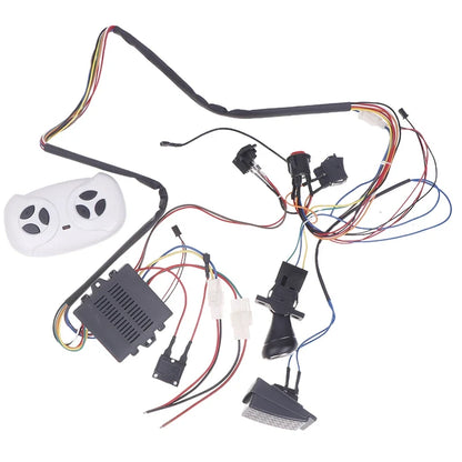 Children Electric Car DIY Modified Wires And Switch Kit With 2.4G Bluetooth RC And Controller For Baby Electric Car Self-made