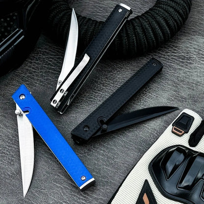7096 Folding Knife Portable Tool Pocket Knife 8Cr13MoV steel Blade Nylon Fiber Handle Outdoor Hunting for Hiking Tool