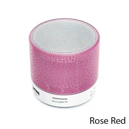 Mini Bluetooth Speaker Wireless Loudspeaker Crack LED SD Card USB Subwoofer Portable MP3 Music Sound Column for PC Mobile Phone