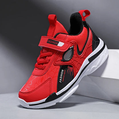 Autumn Children Shoes Boys Sneaker Cartoon Lightweight Luxury PU Leather Sneaker Kids School Casual Sports Shoes Size 28-37