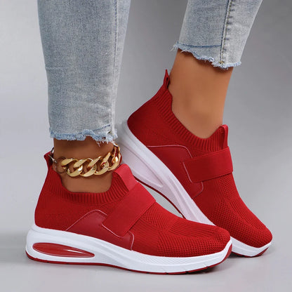 Spring new women's sports shoes, fashionable, breathable, lightweight, non-slip, wear-resistant, casual sports shoes, flat shoes