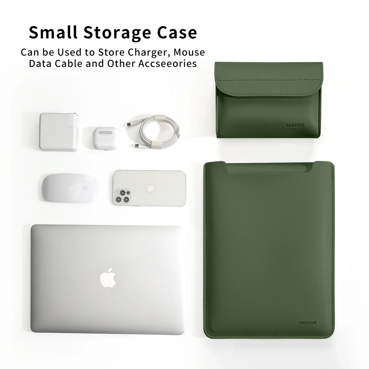 Laptop Sleeve Bag Case For Apple Macbook Air Pro 13 M1 M2 M3 Notebook Cover Tablet Bag For ASUS HP DELL 13.3 13.6 14 15 15.6 16