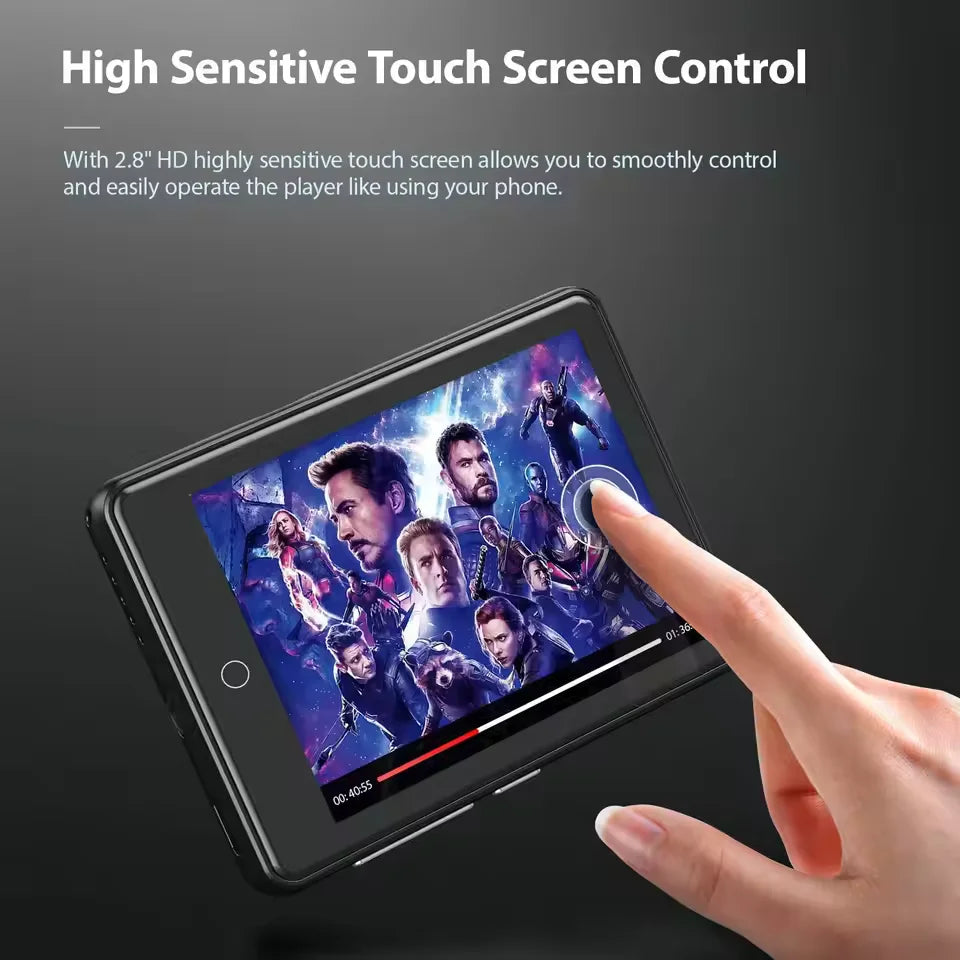 Portable WiFi MP4 Player Bluetooth HiFi Sound With Speaker Music MP3 Player Full Touch Screen Recorder Support Max 128G