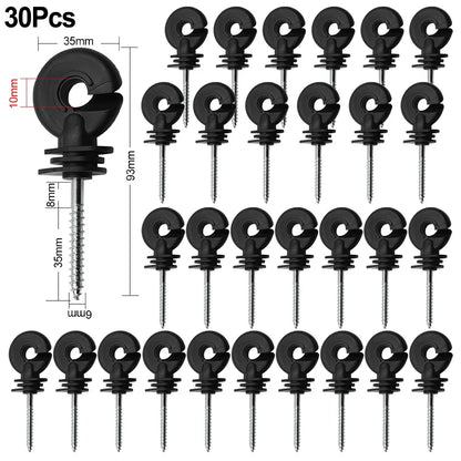 Wire Connection Tool Fence Insulator Animal Fence Electric Fence Multifunctional Screw-In Short Circuit Protection Brand New