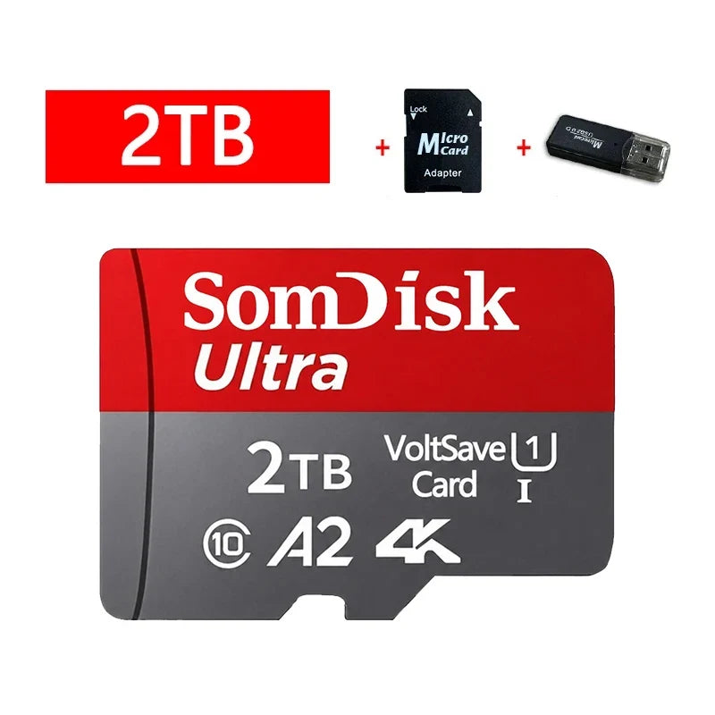 128gb Micro Tf/ SD Card Class 10 High Speed Memory Cards Stable