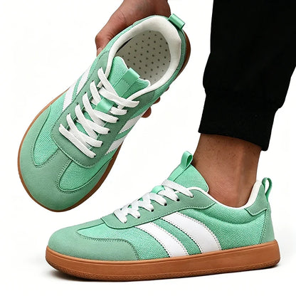 Women's Wide Foot Sports Shoes, German Training Shoes Trendy Shoes Minimalist Retro Fashion Breathable Mesh Casual Walking Shoes