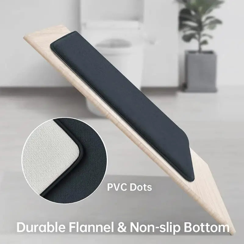 G6KF Set of 3 Bathroom Rugs Toilet Mats Super Absorbent Floor Mat European Decoration