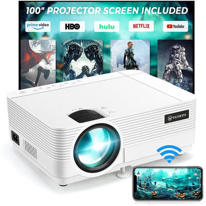 Leisure 470P WiFi 1080P Movie Projector Video Home Theater 250" Display