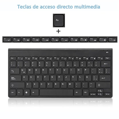 Hot Wireless Spanish Keyboard Mouse For Game PC Player TV Spanish Keyboard and Mouse Set 78Keys Gaming Keyboard Dropshipping