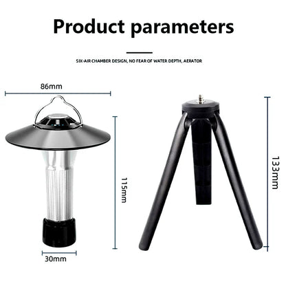 Camping Lantern with Tripod Dimmable Rechargeable LED Camping Tent Light Portable Small Camping Lamp Warm Light Tent Lantern