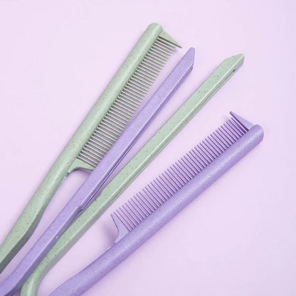 Wheat Straw V-shaped Flat Comb for Hair Straight Salon Hair Brush Straightner Hairdressing Comb Portable Mini Barber Hairbrush