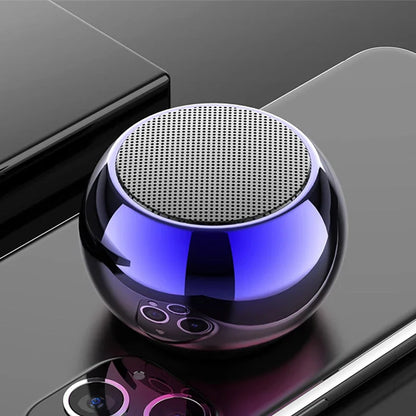 Mini Bluetooth Speaker with Mic TWS Wireless Sound Box HiFi Music Cell Phone Tablet Metal Loud Speake Portable Subwoofer