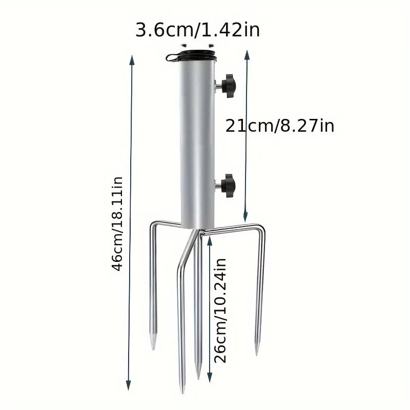 Camping Tent Frame with Ground Pegs - A Sturdy Frame Suitable for Patio, Garden, Beach and Outdoor Use.