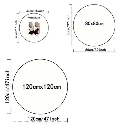 Round Persian Round Mat Round Carpet Bathroom Mat Home Decor Living Room Kitchen Rug Rugs for Bedroom Gift