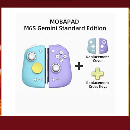 MOBAPAD Gamepad  M6/M6 HD Gemini 2 Game Controller,Joypad with Hall Joystick Left Right Handle Grip Console for Switch NS OLED