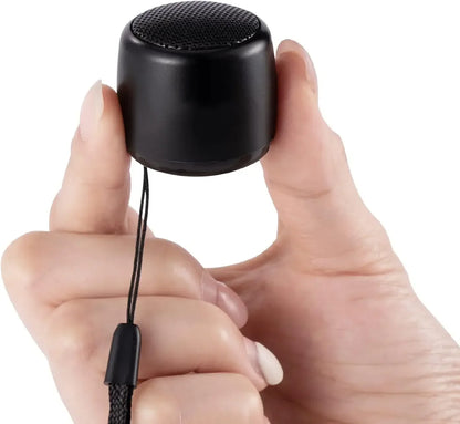 Mini Bluetooth Speaker HD Sound with Bass Smallest Wireless Speaker for Phone PC Tablet with Selfie Button Call Function Cute