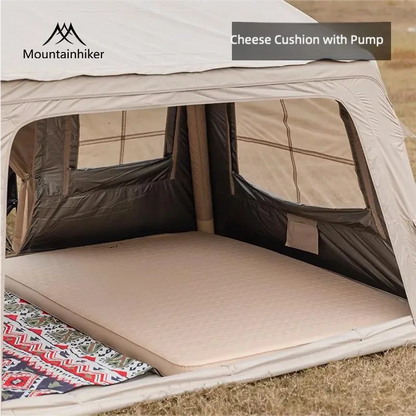 Mountainhiker Outdoor Camping with Air Pump Air Cushion Mattress Automatic Inflatable Bed Portable Outdoor Inflatable Mat Cheese