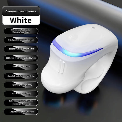 Wireless Bluetooth 5.3 Headphone Bone Conduction Headset Clip Single Ear Earphones Sport Earbuds For iPhone Huawei Realme OPPO