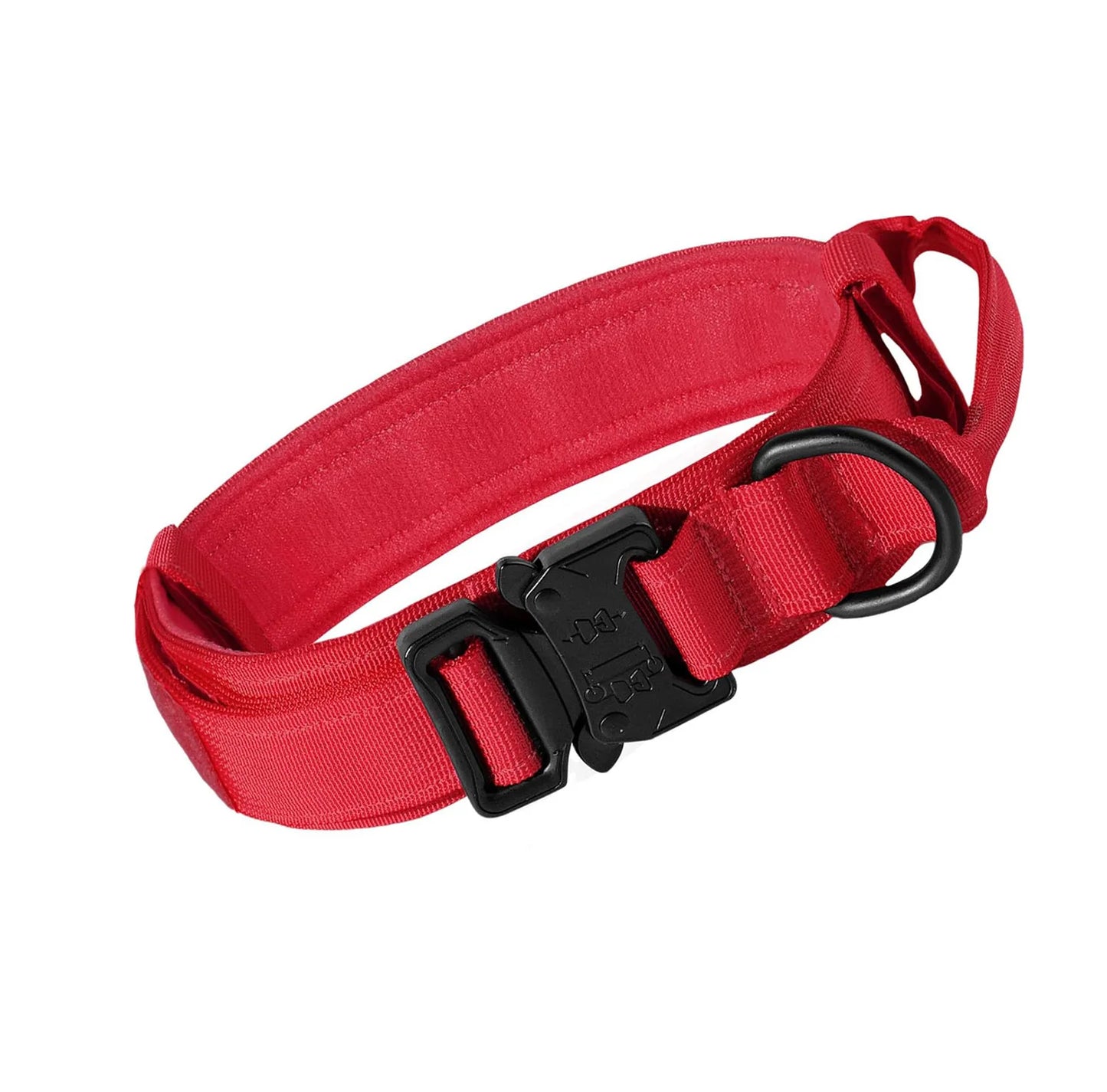 Pet Products Outdoor Tactical Dog Collar Metal Buckle Breathability Nylon Collar Medium and Large Dog Training Neck Collar Dog