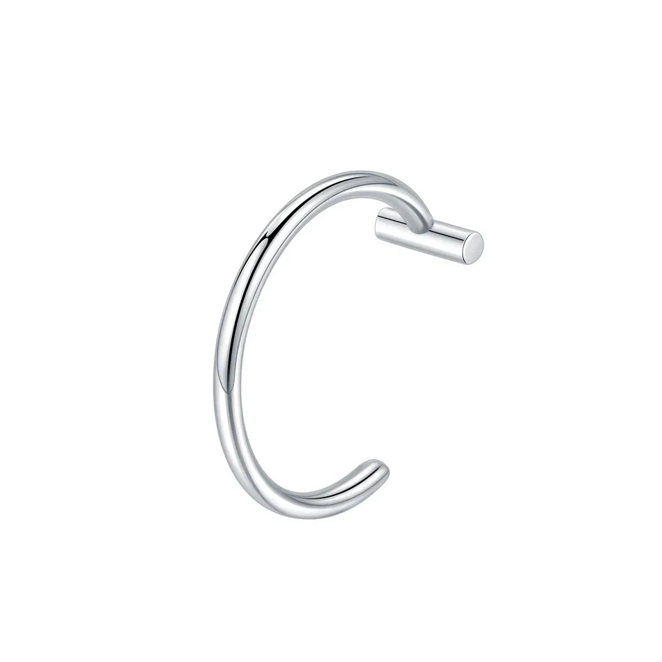 1PC Stainless Steel Fake Nose Ring Hoop Septum Rings Non-Pierced C Clip Lip Ring Earring Fake Nose Piercings Women Body Jewelry