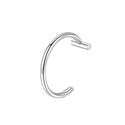1PC Stainless Steel Fake Nose Ring Hoop Septum Rings Non-Pierced C Clip Lip Ring Earring Fake Nose Piercings Women Body Jewelry
