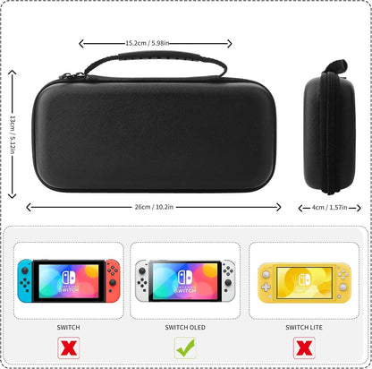 Lightweight Large Capacity Waterproof Switch 1 Portable Carrying Case - Console Accessory Protection Car Bag